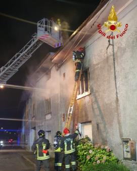 Incendio abitazione