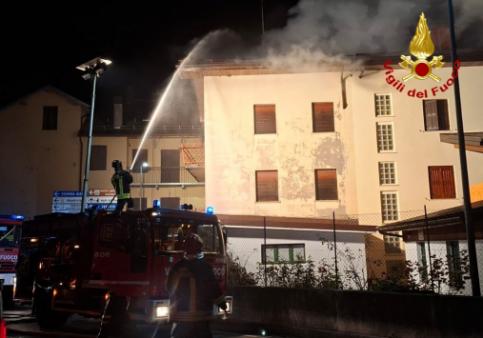 Incendio tetto