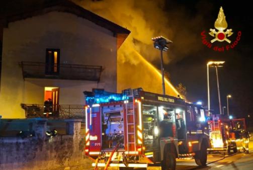 Incendio tetto
