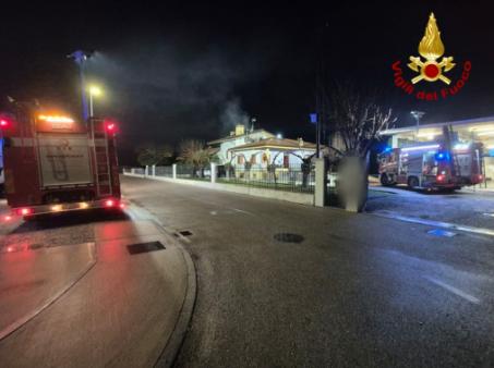 Incendio sottotetto