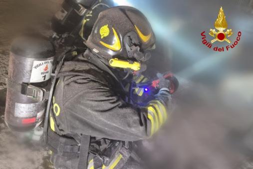 Incendio sottotetto