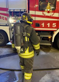 Incendio sottotetto