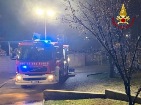Incendio sottotetto