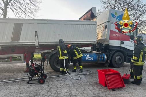 Perdita GNL dal serbatoio di un automezzo pesante