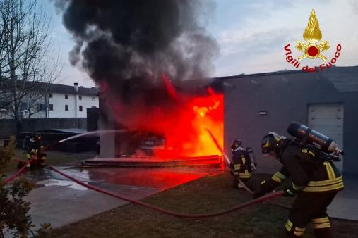 Incendio autorimessa