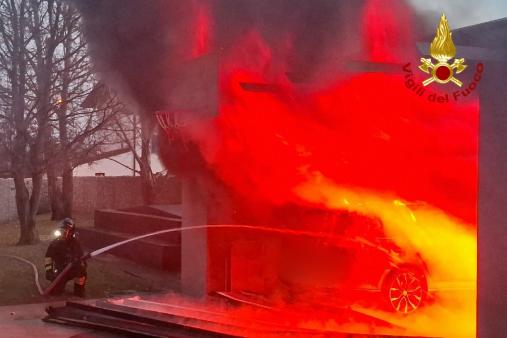 Incendio autorimessa