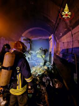 incendio in galleria A20
