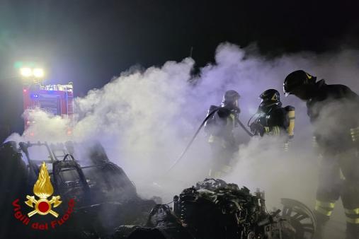 incendio vettura