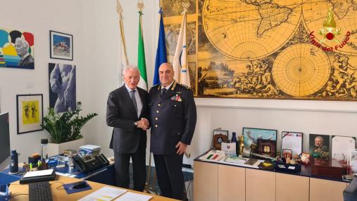 Eros Mannino con Luciano Bonfiglio