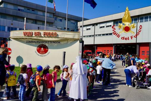 PADOVA, SAGGIO DIMOSTRATIVO DEI VIGILI DEL FUOCO