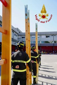 PADOVA, SAGGIO DIMOSTRATIVO DEI VIGILI DEL FUOCO