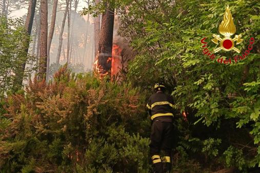 Operazioni di spegnimento incendio boschivo 5