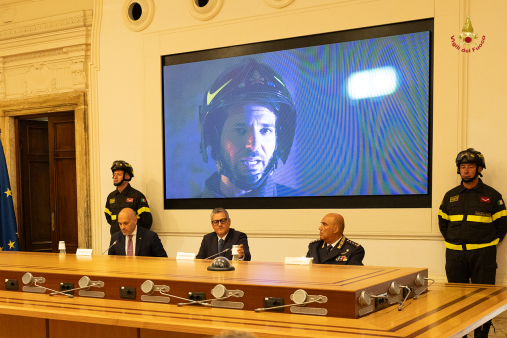 un momento della conferenza stampa