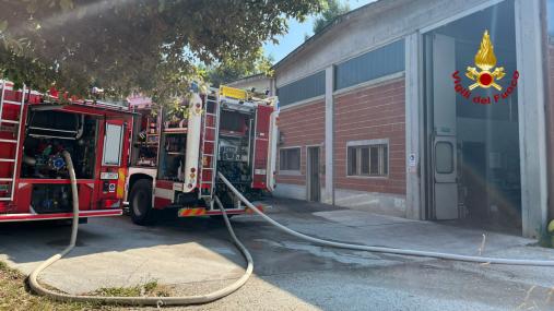 incendio macchinario
