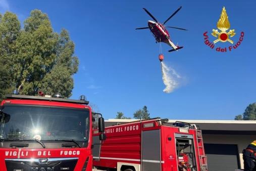 incendio sterpaglie