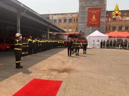 Visita del Sottosegretario del Capo del CNVVF