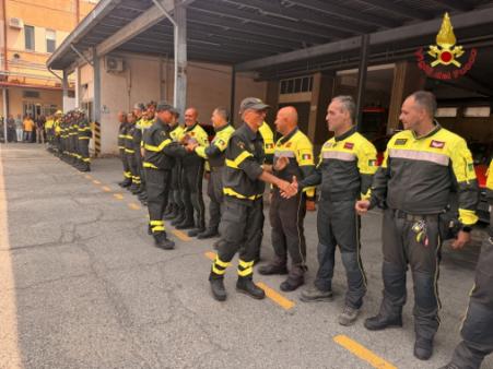 Visita del Sottosegretario e del Capo del CNVVF