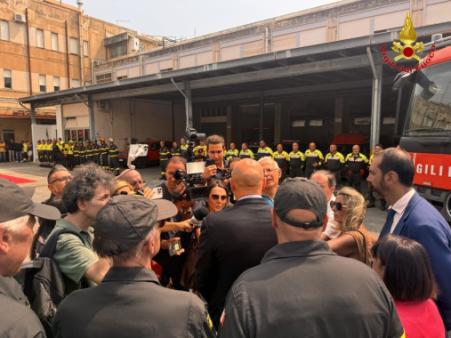 Visita del Sottosegretario e del Capo del CNVVF