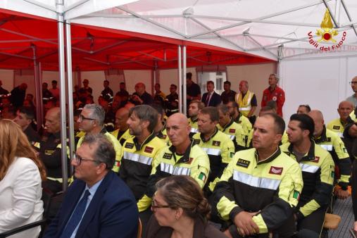 Visita del Sottosegretario e del Capo del CNVVF