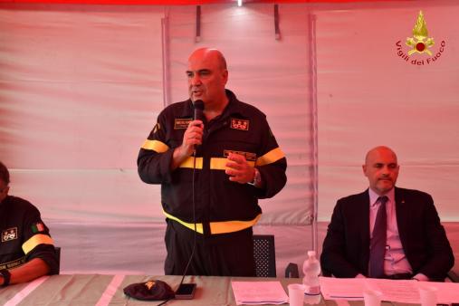 Visita del Sottosegretario e del Capo del CNVVF