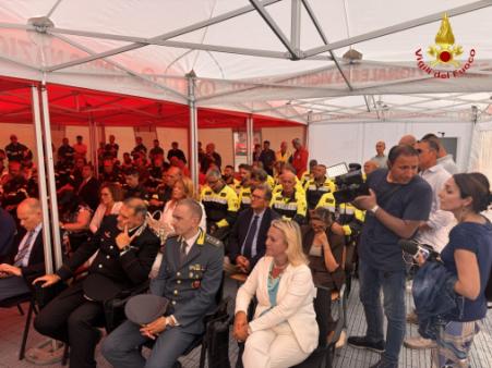 Visita del Sottosegretario e del Capo del CNVVF