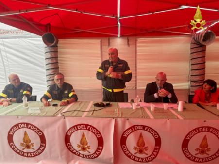 Visita del Sottosegretario e del Capo del CNVVF