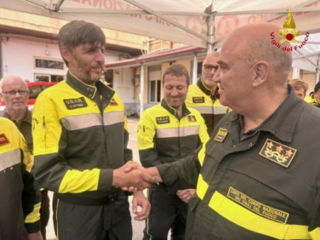 Visita del Sottosegretario e del Capo del CNVVF