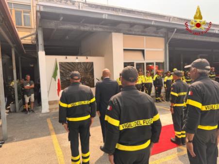 Visita del Sottosegretario del Capo del CNVVF