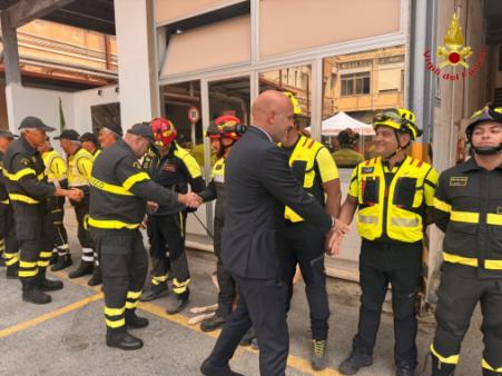 Visita del Sottosegretario del Capo del CNVVF