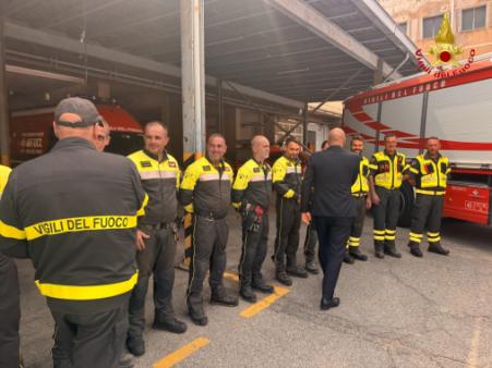 Visita del Sottosegretario del Capo del CNVVF