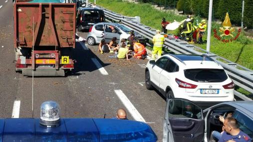 Verona, incidente stradale sulla "A-4"