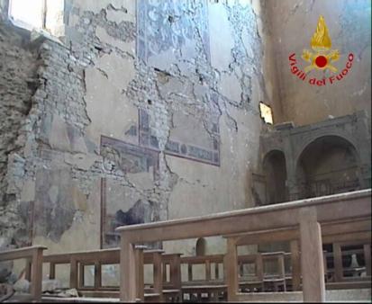 Amatrice, impiegati robots per il rilievo del danno sismico nelle chiese di San Francesco e Sant'Agostino