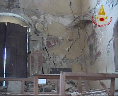 Amatrice, impiegati robots per il rilievo del danno sismico nelle chiese di San Francesco e Sant'Agostino