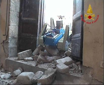 Amatrice, impiegati robots per il rilievo del danno sismico nelle chiese di San Francesco e Sant'Agostino