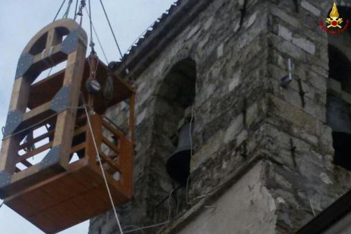 Perugia, interventi di messa in sicurezza nel campanile della chiesa di Santa Maria delle Grazie
