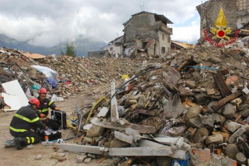 Sisma del 24 agosto, attività del Nucleo Investigativo Antincendi