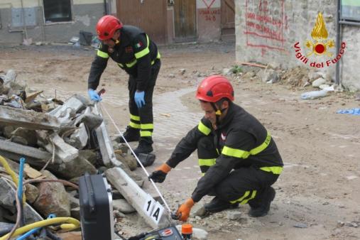 Sisma del 24 agosto, attività del Nucleo Investigativo Antincendi