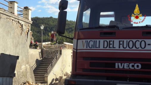 Rieti, smontaggio controllato ed interventi di opere provvisionali ad Amatrice