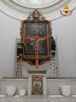 Teramo, recuperate alcune opere d'arte nella chiesa di Sant'Agostino