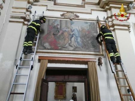 Teramo, recuperate alcune opere d'arte nella chiesa di Sant'Agostino