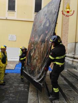 Teramo, recuperate alcune opere d'arte nella chiesa di Sant'Agostino