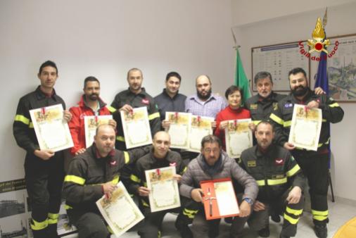 Ancona, festeggiamenti in onore di Santa Barbara patrona dei Vigili del fuoco