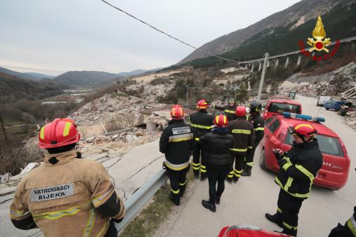 Ascoli Piceno,  delegazione croata in visita alla zone terremotate