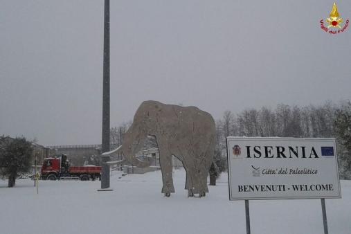 Ondata di gelo si abbatte su centro e sud Italia- Isernia