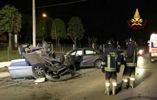 Padova, incidente stradale sulla "SP.44" in località Fossalta di Trebaseleghe