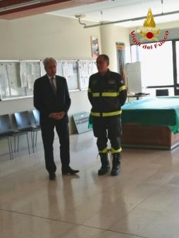 Brescia, visita del Prefetto presso il Comando provinciale dei Vigili del fuoco