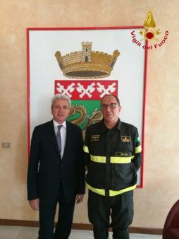 Brescia, visita del Prefetto presso il Comando provinciale dei Vigili del fuoco