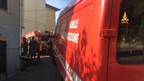 Genova, incendio appartamento nel comune di Rapallo