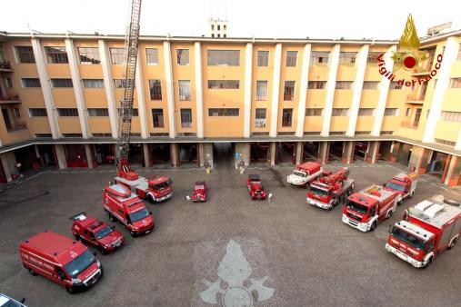 Milano, il Prefetto Luciana Lamorgese in visita al Comando dei Vigili del fuoco