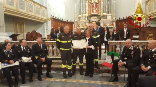 Catania, premio Idria ai Vigili del fuoco